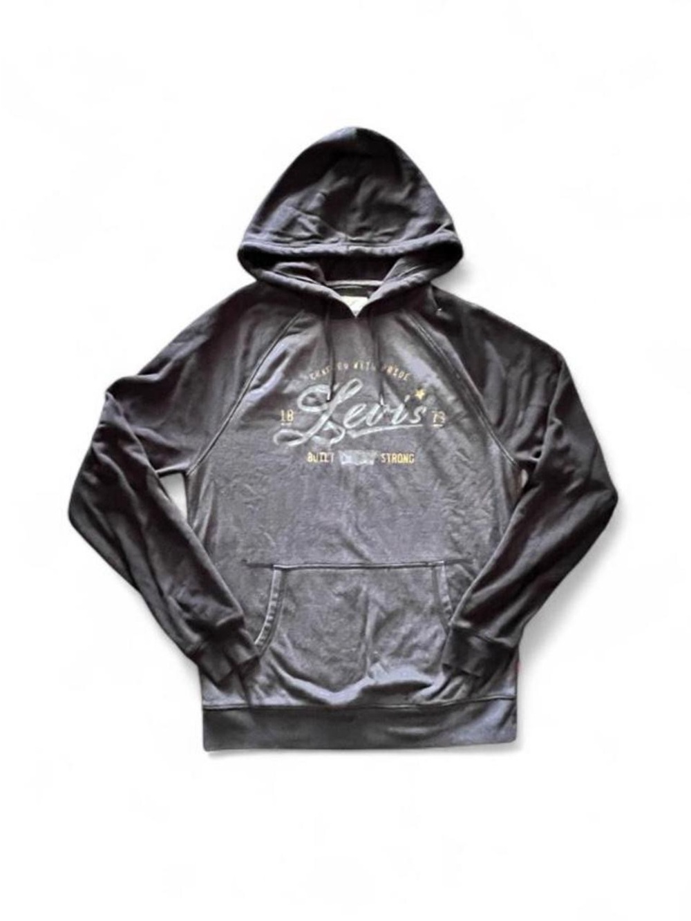 Levi’s Men’s Raglan Graphic Pulliver Hoodie Grey S